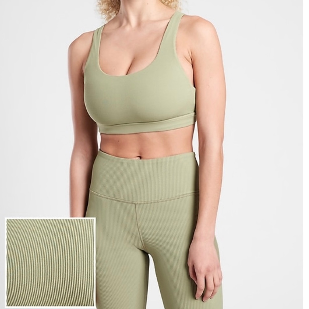 Athleta Exhale Rib Bra D-DD